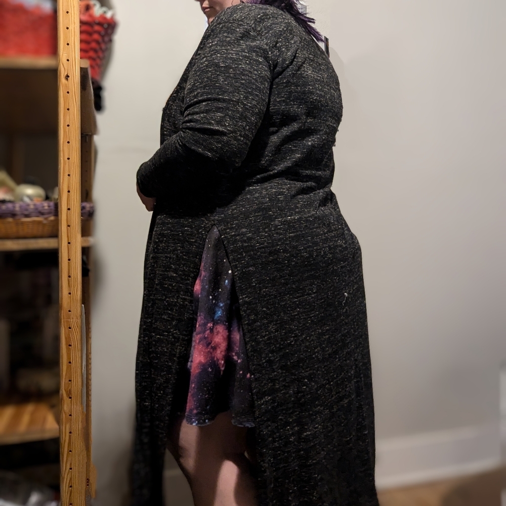 Forever 21 Black Longline Jacket